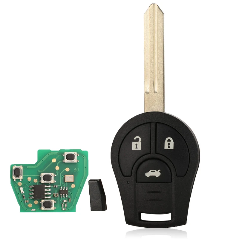 Jingyuqin 2/3/4 Tasten Fernbedienung Auto Schlüssel Fob 315/433 MHZ ID46 Für Nissan SUNNY Sylphy TIIDA LIVINA PALADIN März CWTWB1U751/761