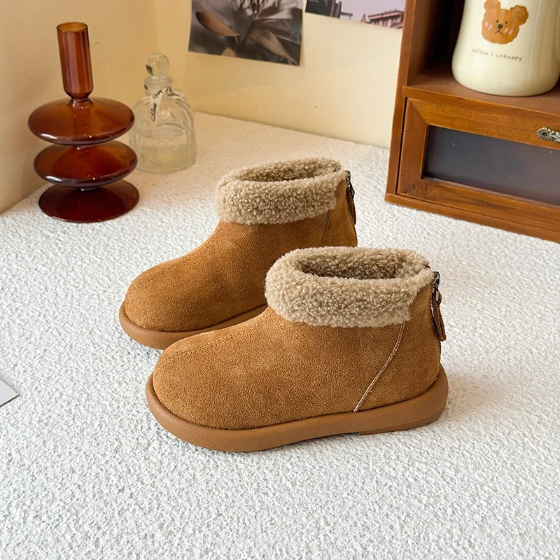 Classic Charm and Minimalist Multifunctional Children's Shoes 2025 Winter Edition Princess Snow Boots for Girls to Keep Warm