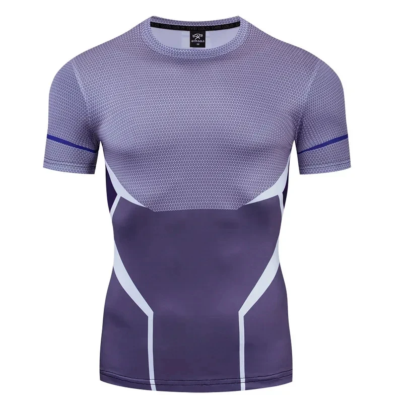 Moives Uncanny X- Cosplay Quicksilver Same Tights Fitness Sports Quick-drying Tops Halloween Superheroes Men's Costumes FD1;6 - view 4