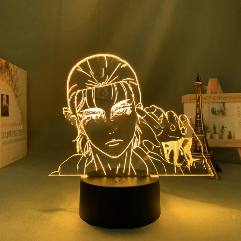 Anime Attack on Titan Eren Yeager 3d Nightlight for Room Decor Cartoon Shingeki No Kyojin Led Beside Lamp Kids Birthday Gift