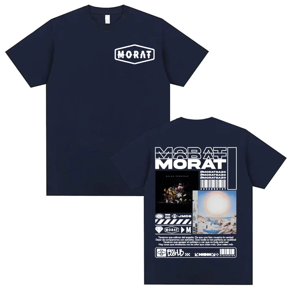 Rock Band Morat Album Tour Graphic T-shirts for Men Hip Hop Pop Music Streetwear T Shirt Unisex Casual 100% Cotton Loose T-shirt