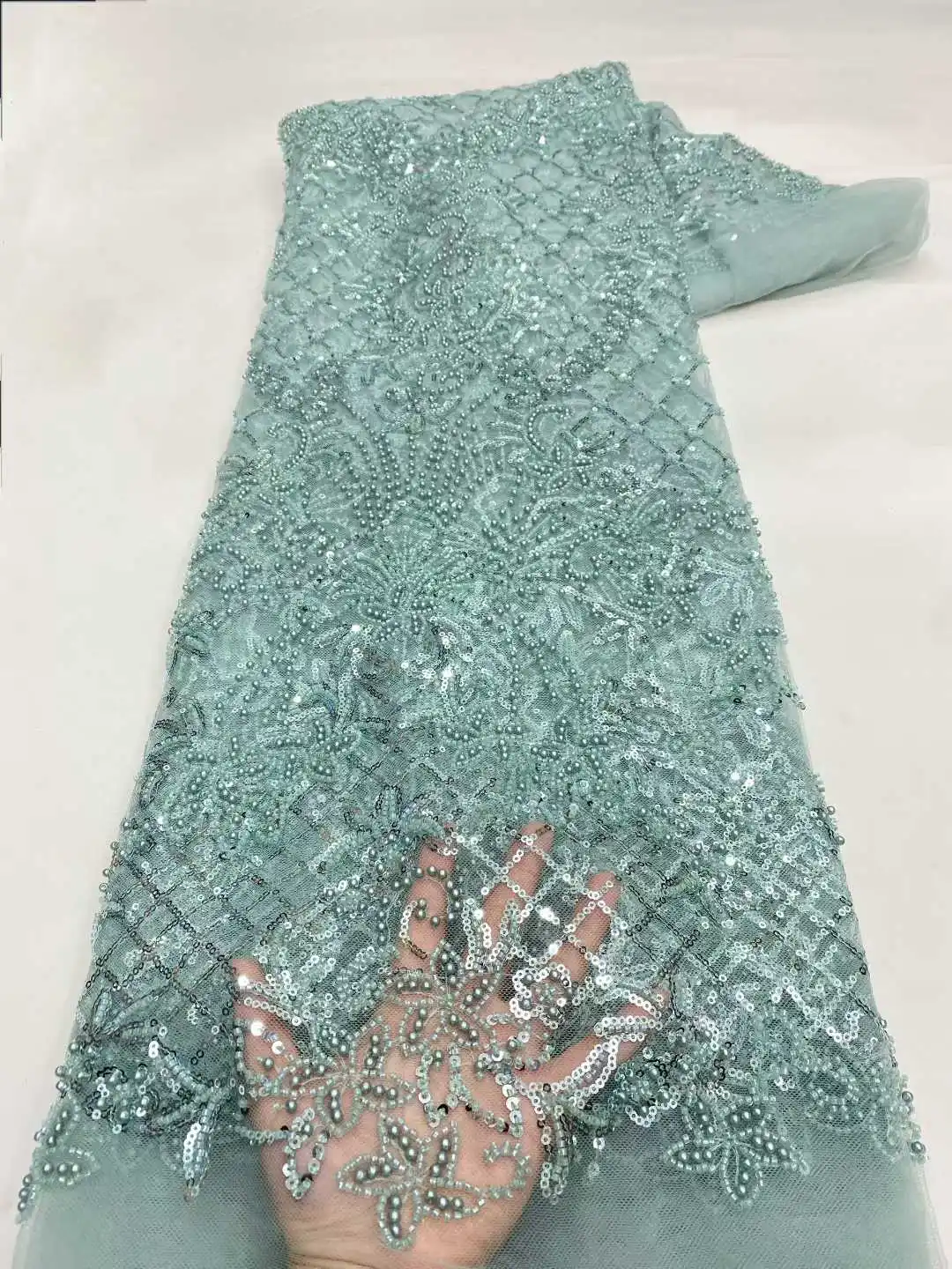 قماش دانتيل ترتر أفريقي أنيق للعريس 2025 جودة عالية فرنسي نيجيري قماش دانتيل مطرز رائع لفستان الزفاف