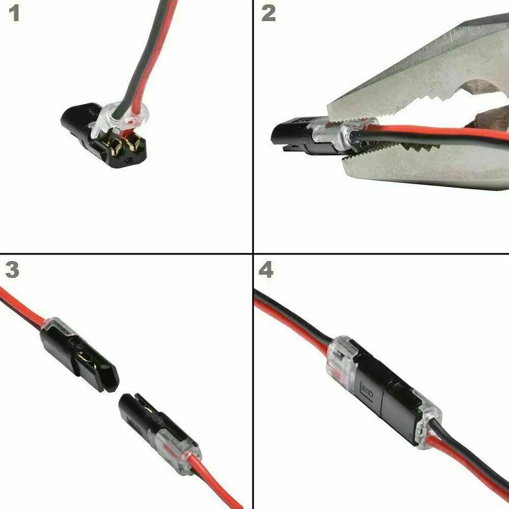 1/5/10/20/30/50 pieces/set 2 Pin Way Plug Car Waterproof Electrical Connector Wire Cable Automotive Wholesale