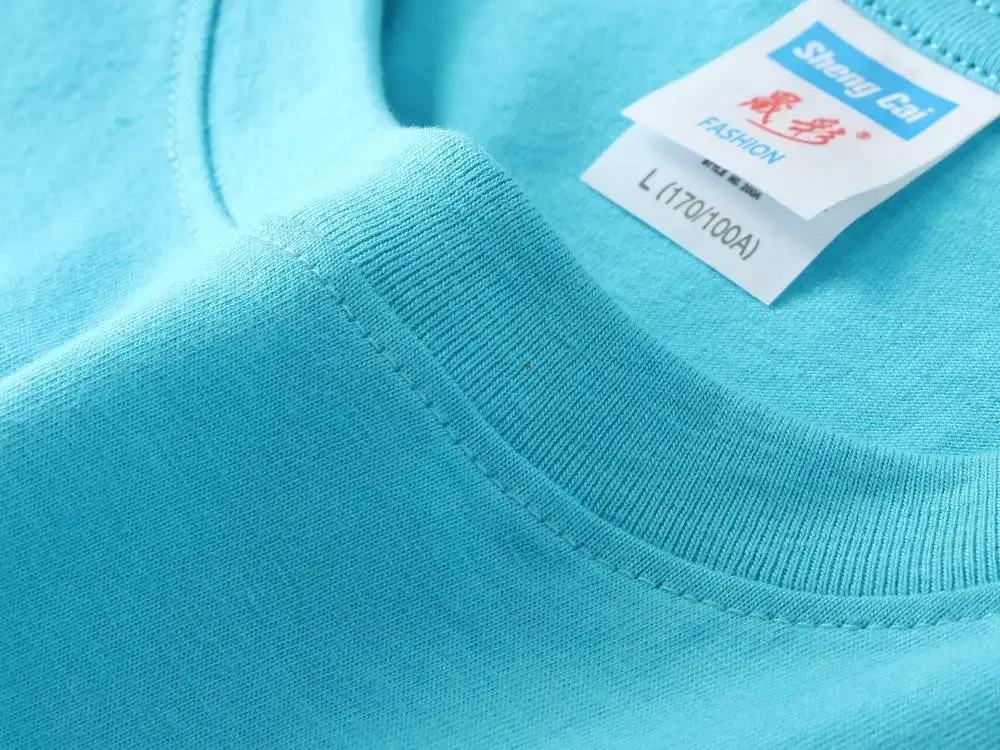 100% reine Baumwolle, hochwertige Marken-T-Shirts für Paare, Rundhals, Kurzarm, Herren-Sommermode, Bienen-Stickerei, lässiges Sport-Oberteil – Detail 25