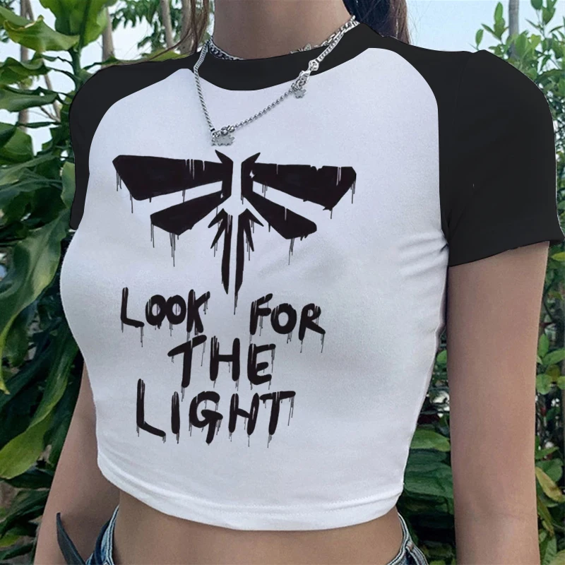 The Last Of Us Part II T-Shirt Game Print Streetwear Women Fashion Summer T Shirt Harajuku Tees Crop Top Sexy Party Clothes 2023