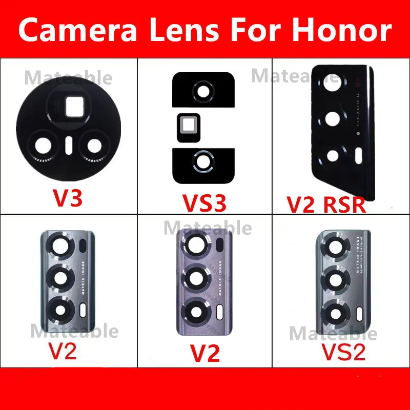 V2 V2RSR V3 For Honor Magic V3 VS3 V2 RSR Porsche VS2 Camera Lens Design Glass Repair Rear Housing Replace Repair Parts