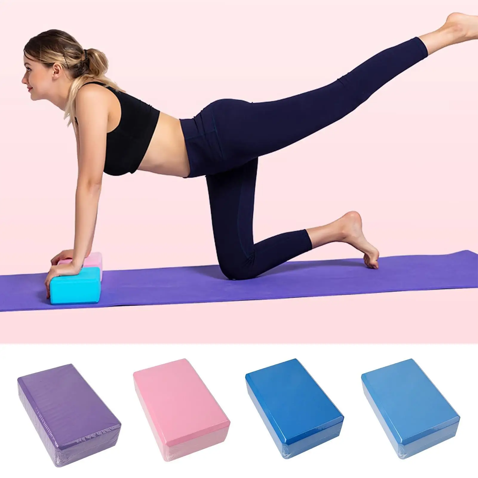 Gym Foam Brick Training Exercise Fitness Equipment Dance Yoga Auxiliary Tool Stretching Body Shaping EVA Yoga Blocks