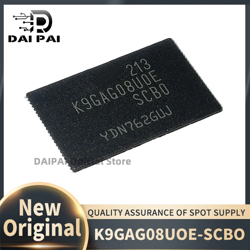 (5 unidades-10 unidades/lote) 100% novo original K9GAG08UOE-SCBO K9GAG08UOE K9GAG08U0E-SCB0 K9GAG08U0E TSOP48 Chipset de memória Flash