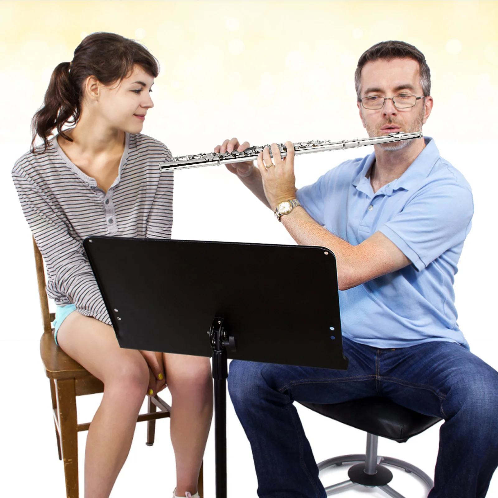

C For Beginner Kids Professional Musical Instrument School Band Portable Closed Hole Student Teens Practice Concert Flute Kids
