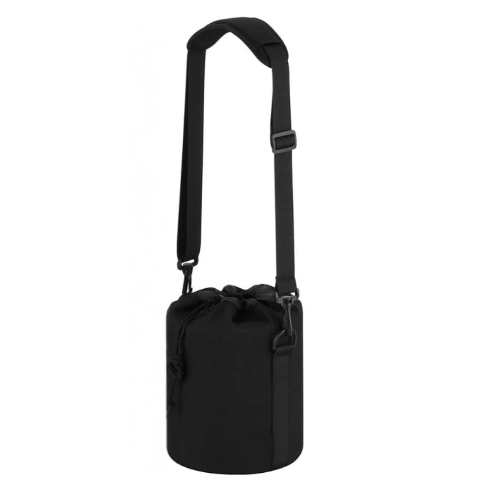 Carry Bag Designed for For mini Tabletop Fire Bowls - Black Nylon 28 x 18 cm with Drawstring and Tear-Resistant Build