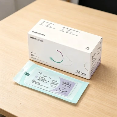 Медицинские шовные нити WEGO 910 PGLA стерильные с нитью, заводская цена, или OEM