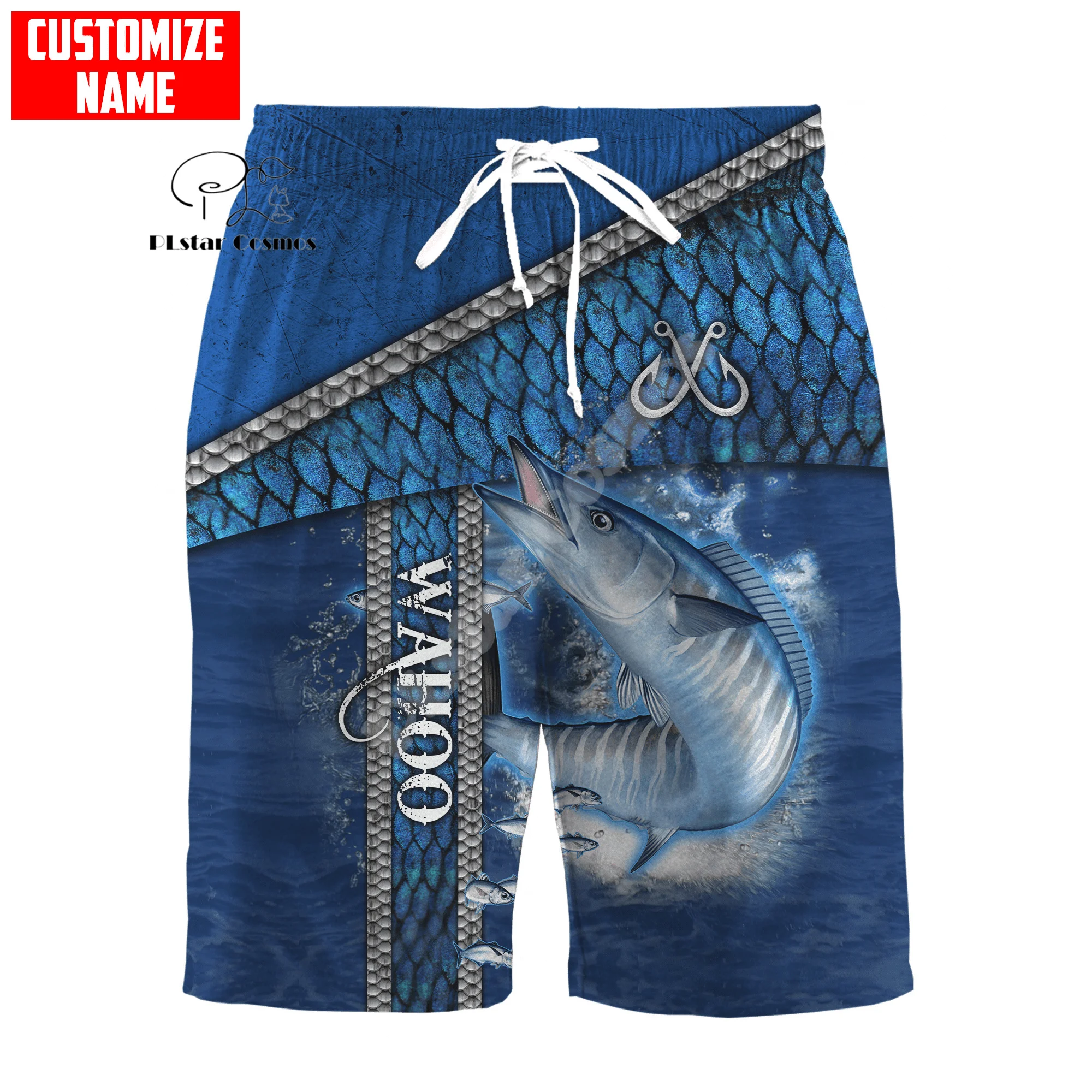

Custom Name Animal Bass Carp Walleye Fishing Camo Vintage Retro 3DPrint Unisex Summer Harajuku Casual Shorts Beach Short Pants 1