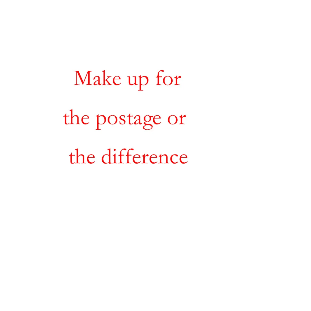 Make up forthe postage orthe difference