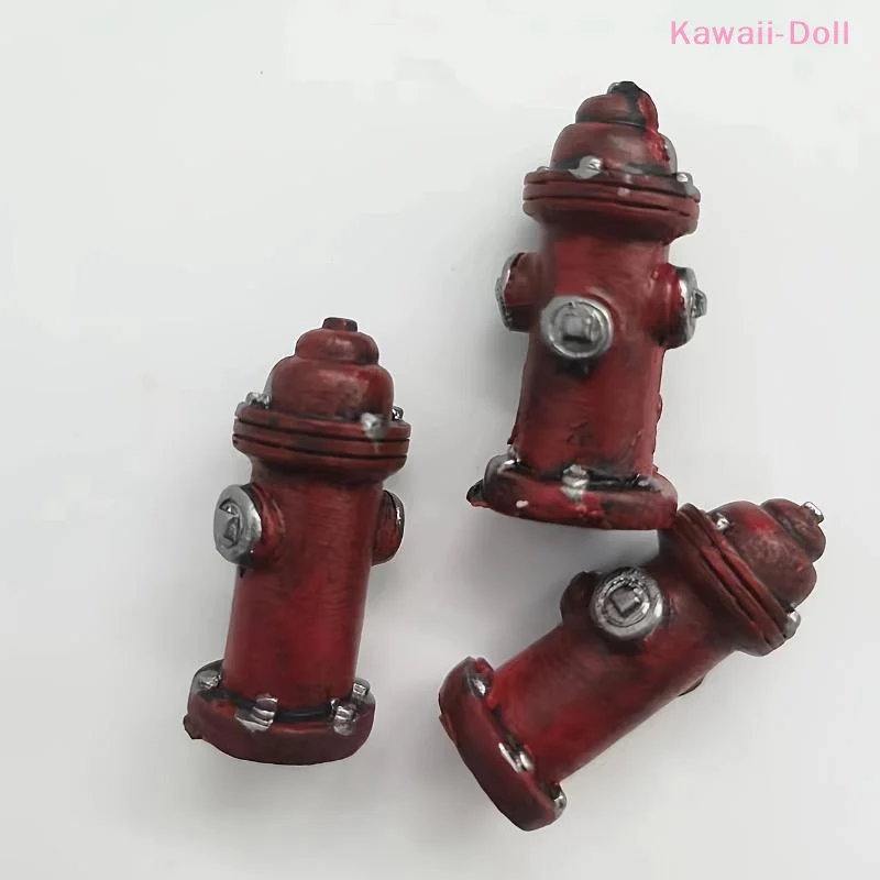 1/2PCS Mini Resin Figure Mental Psychological Sand Table Game Box Court Therapy Fire Hydrant Decorative Ornaments view 3