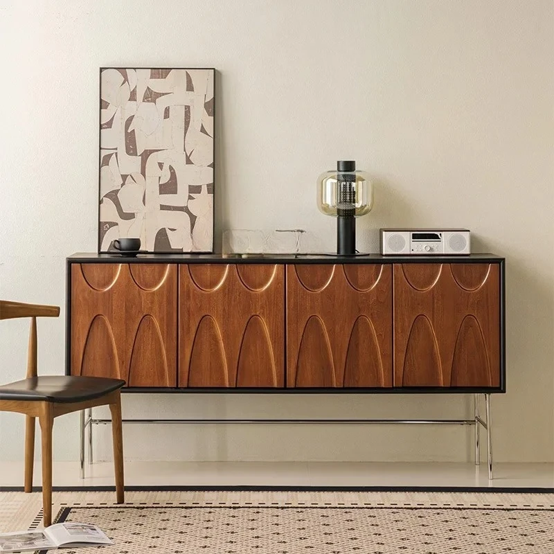 

xx1Medieval solid wood dining side cabinet, living room storage, wall storage cabinet, retro bedroom storage cabinet