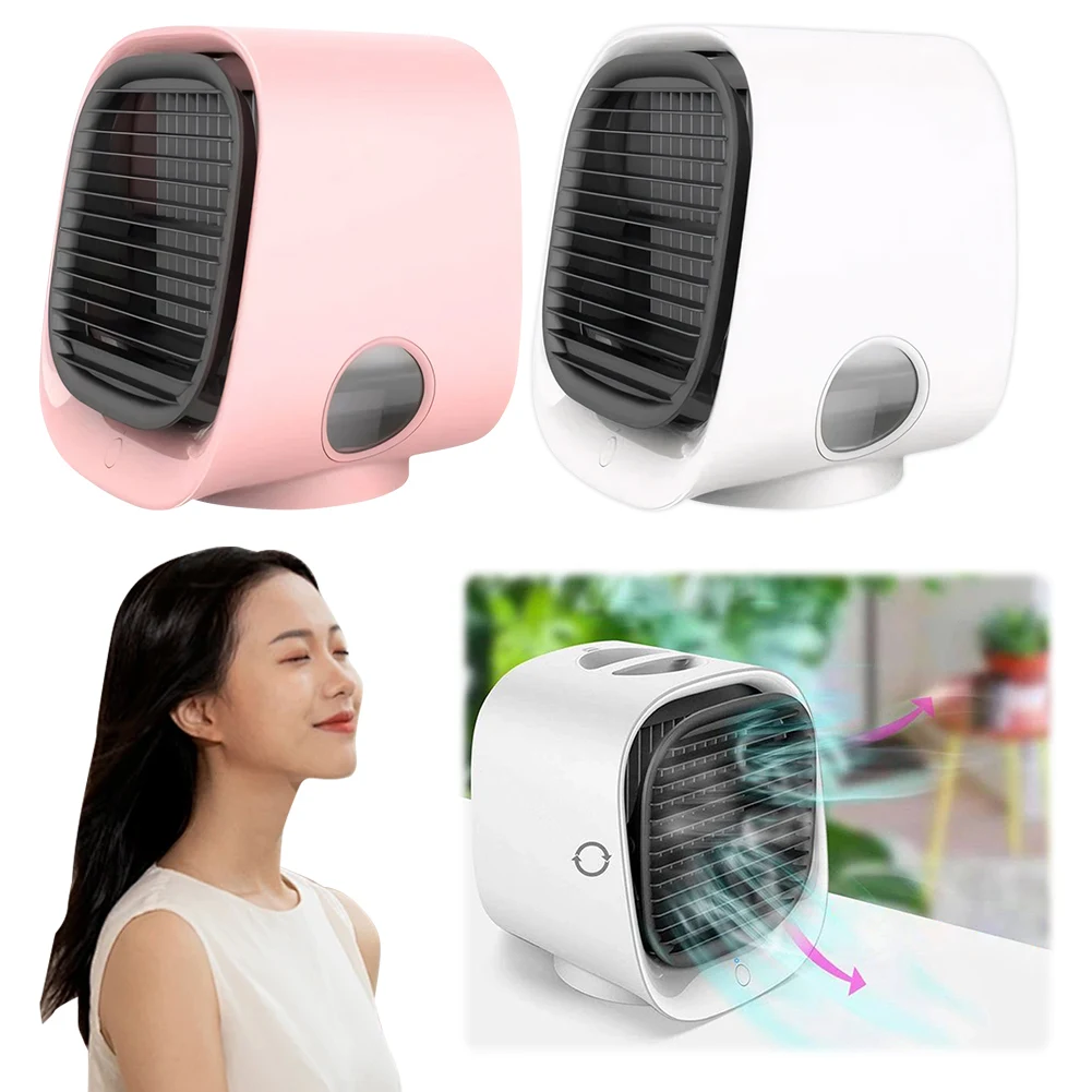 

Перезаряжаемый настольный USB-вентилятор Компактный, легкий, предназначенный для индивидуального охлаждения и удобства в путешествиях