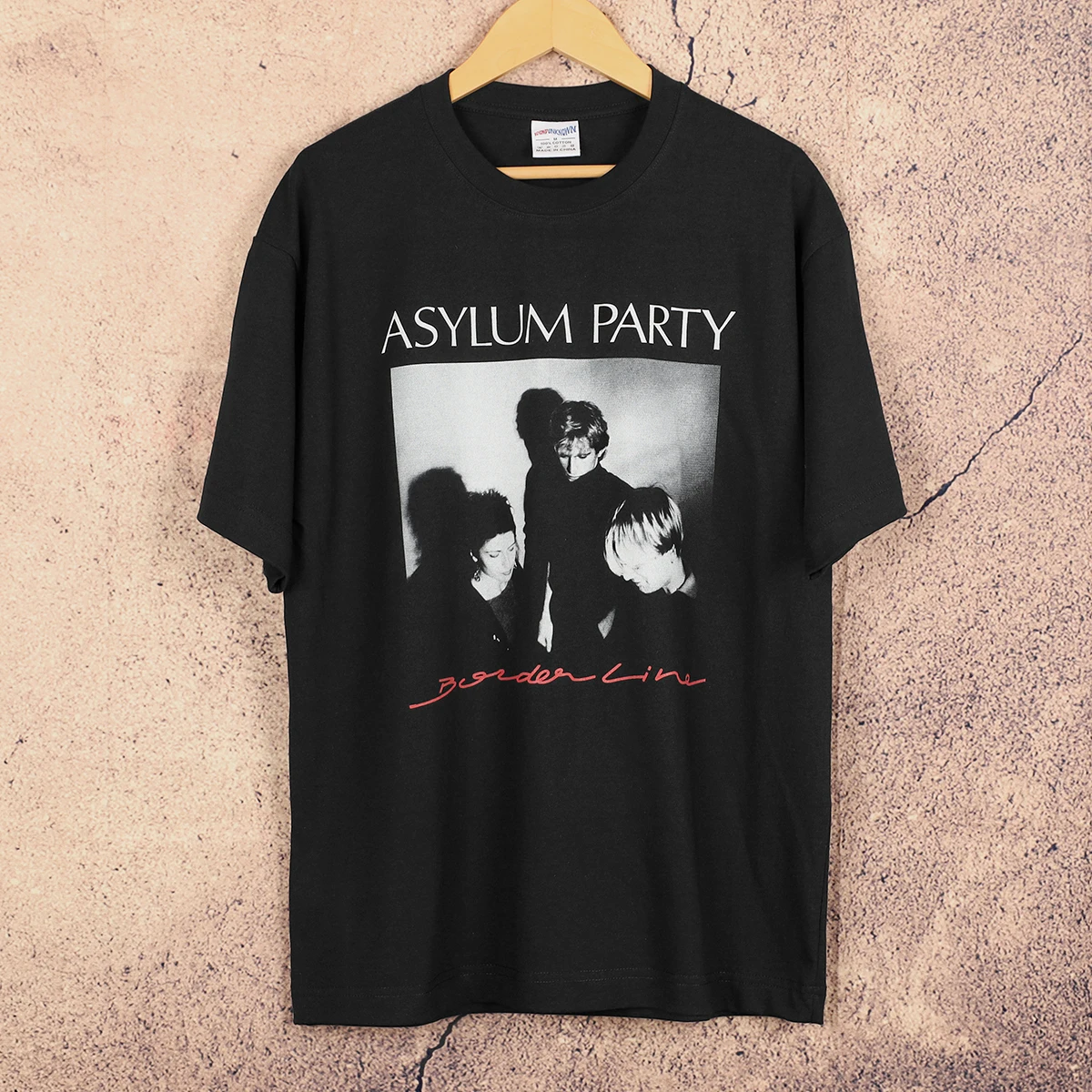 Asylum Party T Shirt French New Wave Coldwave Group Band Rock Mary Goes Round Printed Men's Top Short Sleeves Graphic Shirts