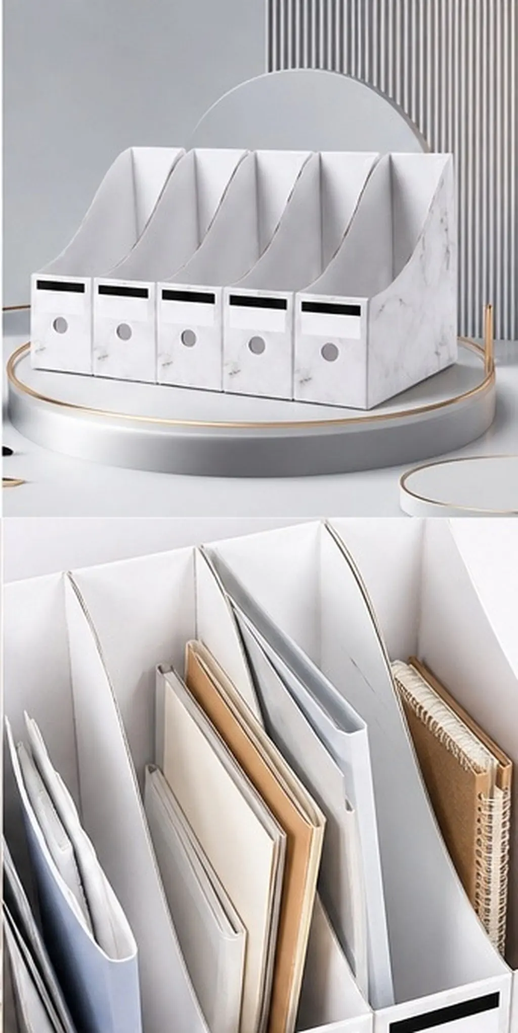 5Pcs Premium Document Rack Holder Organizer Paper File Holder Desktop Storage Office School Keep Magazines Newspapers