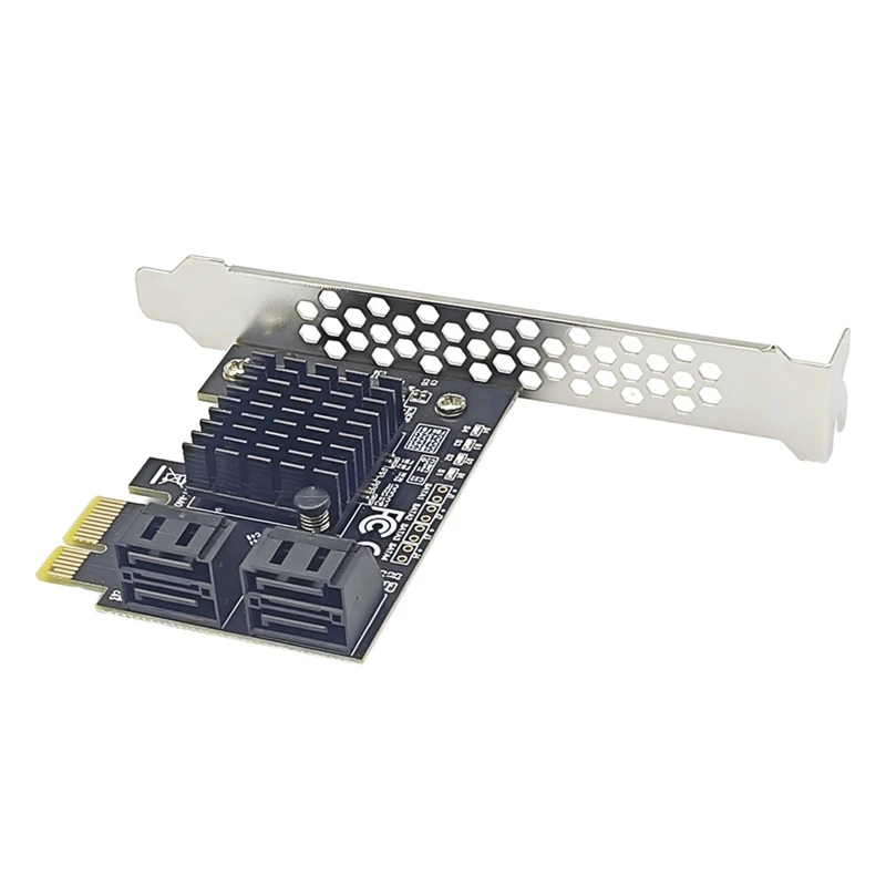 Top-SATA3.0 Expansion Card To PCI-E4 Port 6G Adapter Card 88SE9215 Expansion IPFS Hard Drive Conversion Card Hard