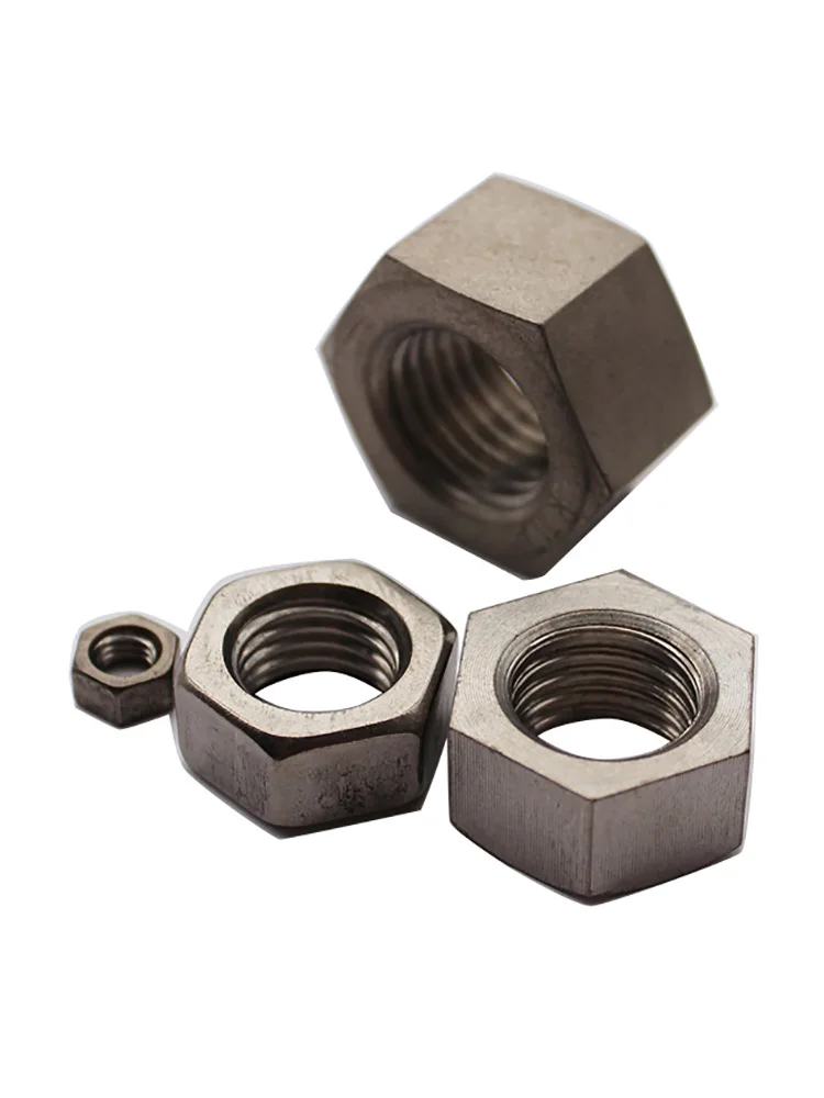 Écrous hexagonaux en titane pur GR2, tête hexagonale M1 M1.4 M1.6 M2 M2.5 M3 M4 M5 M6 M8 M10 M12 M14 M16 M18 M20 M22 M24 M27 M30