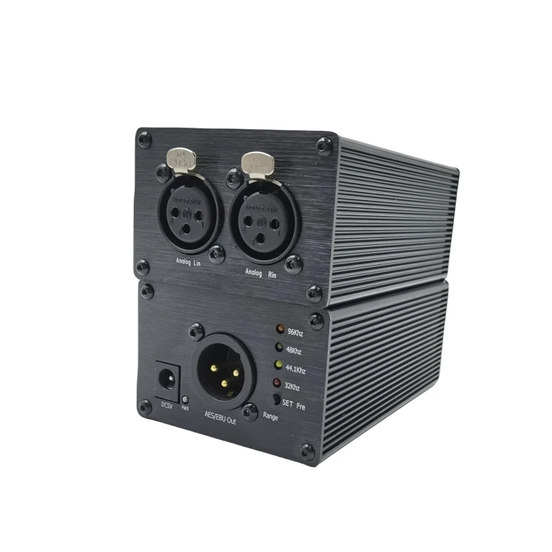 AES/EBU محول الصوت التناظري إلى الرقمي، جهاز تشفير الصوت الرقمي، مخرج ستيريو متوازن قابل للتعديل