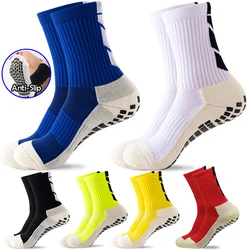 3 Pairs Football Socks Men Non Slip Running Sports Socks Breathable Wear-resistant Silicone Grip Cycling Hiking Soccer Socks