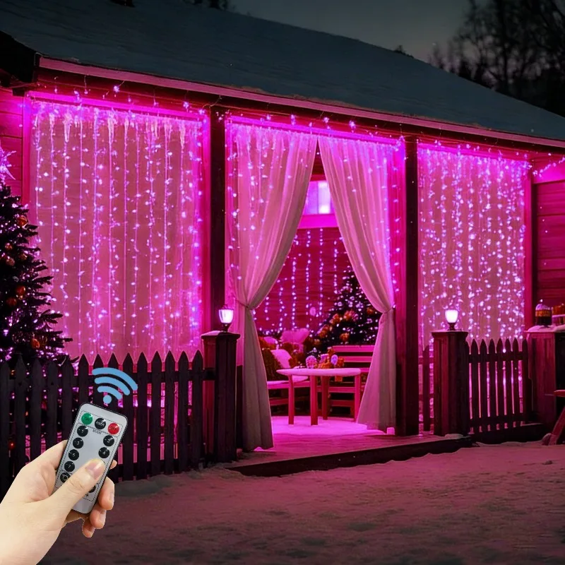 

Гирлянда-занавес на День святого Валентина с USB-питанием, идеально подходит для дома, офиса, декора стен и фонов для помолвочных вечеринок