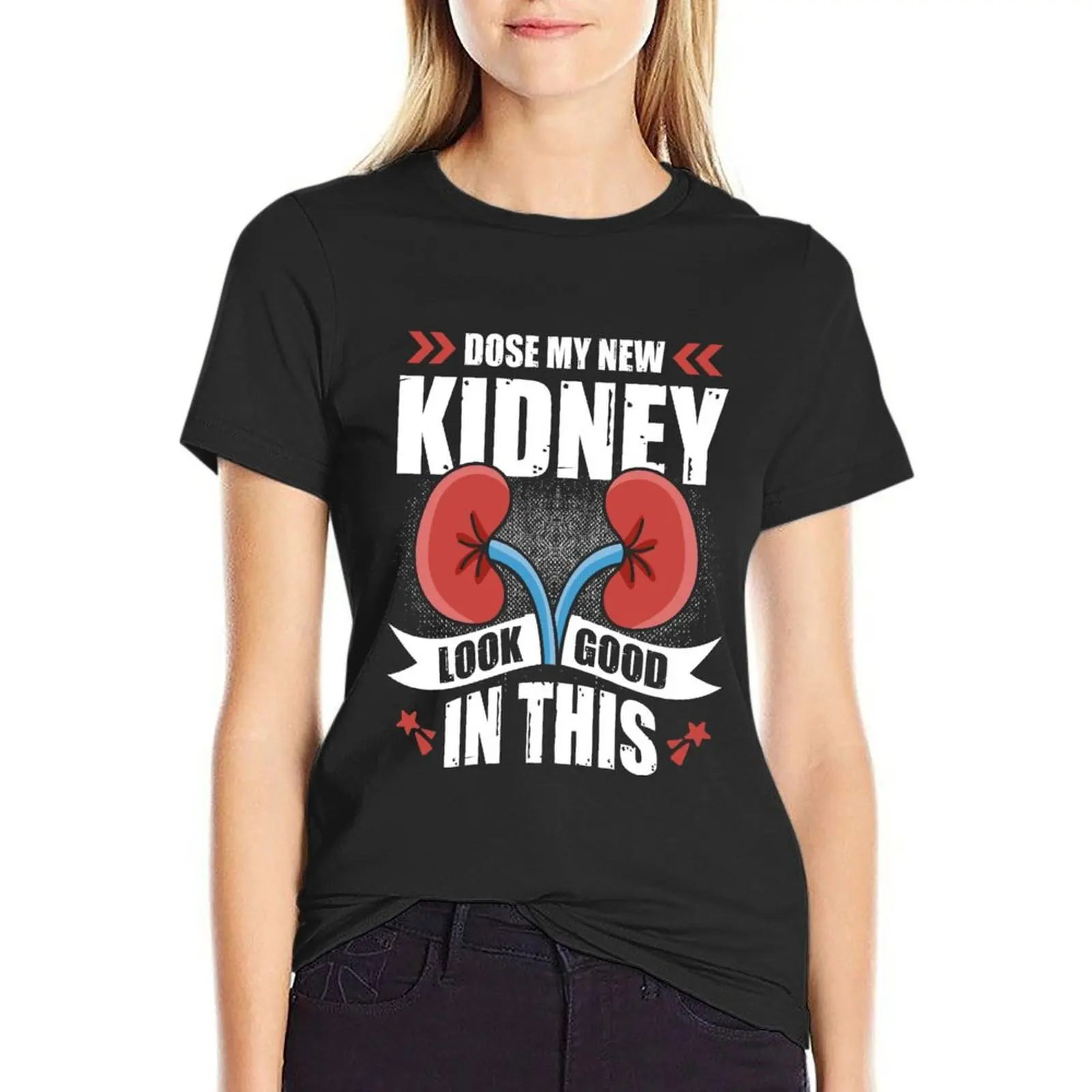 New Kidney Recipient Organ Transplant Renal Surgery CKD Gift T-Shirt customs Female clothing sublime t shirts for Women graphic