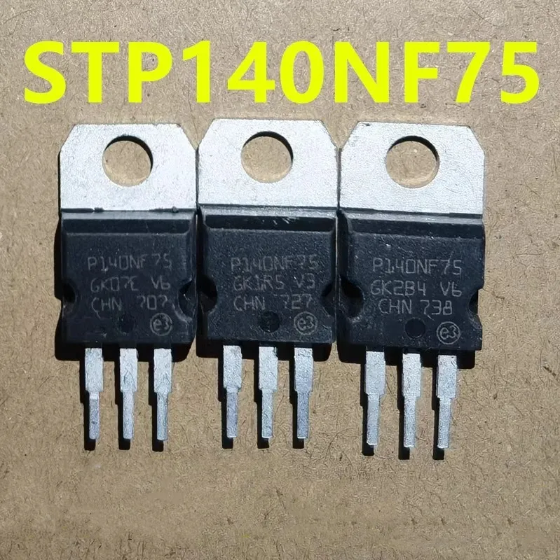 Used 10pcs STP140NF75 P140NF75 140NF75 TO-220 140A 75V In Stock Original disassembly