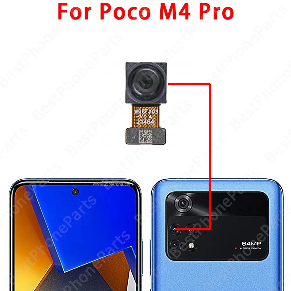 Back Rear Camera For Xiaomi Poco M4 Pro 5G M4Pro Backside Camera Module Mobile Phone Replacement Spare Parts