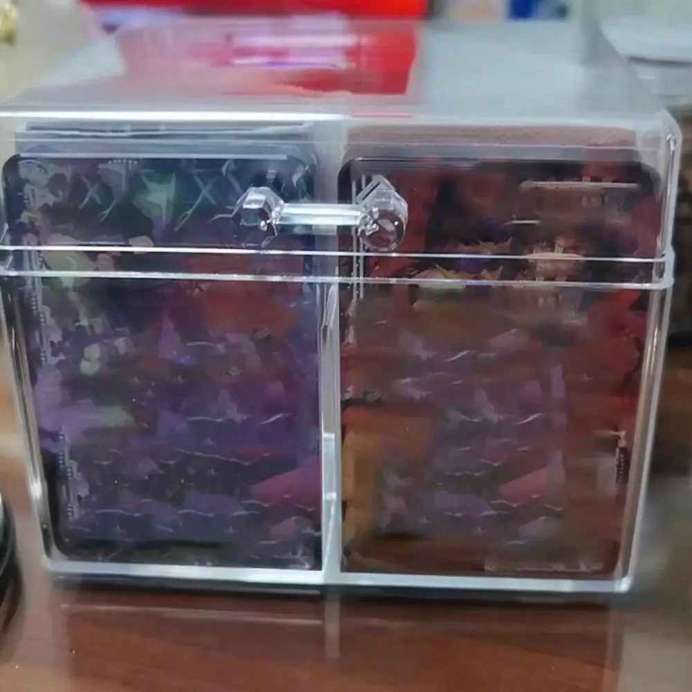 Kawaii Hot trasparente Kpop Photocard Storage Box Photo Card Collection Organizer Box School Stationery
