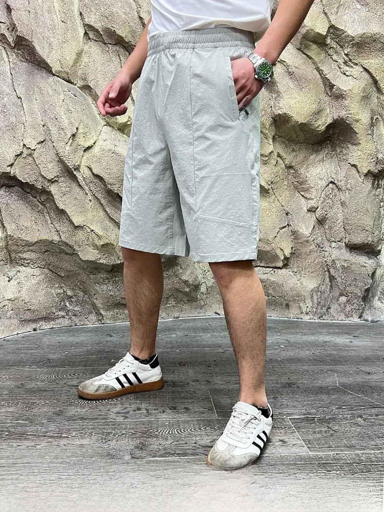

Quick Dry Outdoor Men's Shorts UPF50 Cool Sensation Technology Summer Elastic Sports Shorts Standard Fit Nylon Spandex Blend