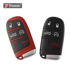 YIQIXIN Remote Car Key Shell For Dodge Dart Ram 1500 Dart Challenger Charger Chrysler 300 For Jeep Keyless 5 Button Uncut Blade