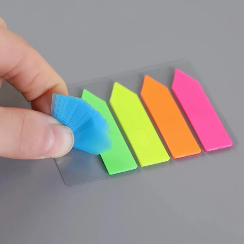 1 Set For Page Marker Planner Stickers Office School Stationery Color Transparent Fluorescent Index Tabs Flags Sticky Note