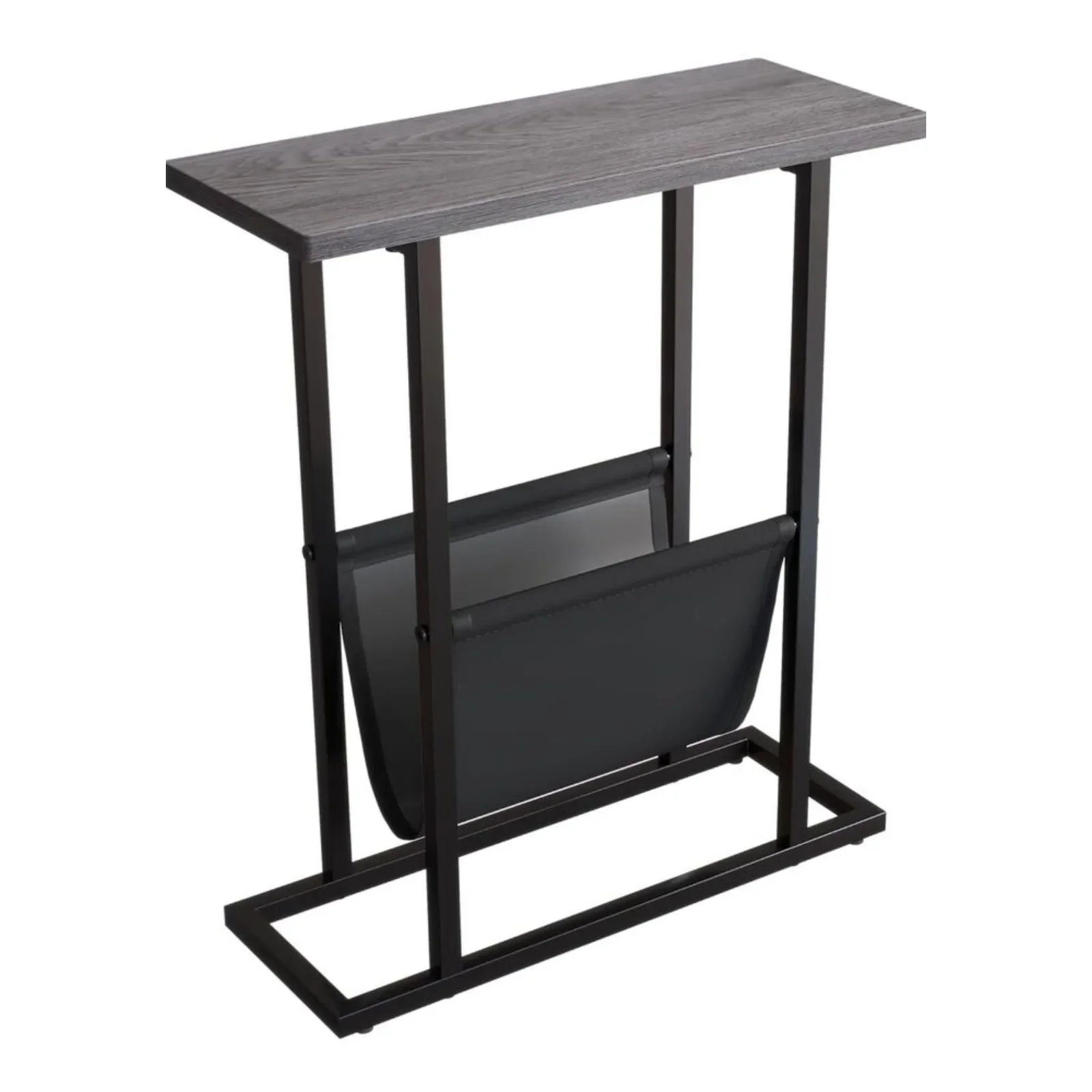 

17.7" W Slim End side Magazine Nightstand with Storage Holder