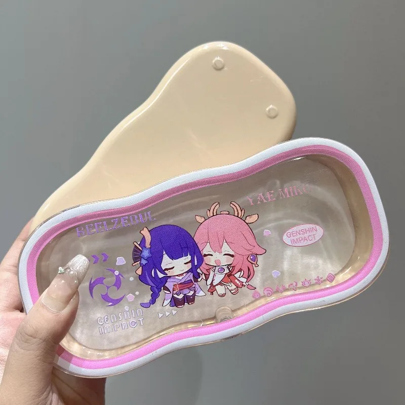 

Genshin Impact прозрачные футляры для очков Kawaii футляр для очков аниме магнитная коробка для хранения солнцезащитных очков футляр для очков подарки