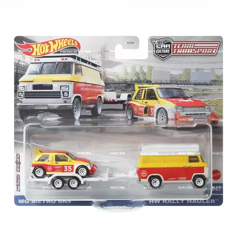 Original Hot Wheels Team Transport Car Culture Metal Model Fleet Nissan Silvia Sakura Sprinter Kids Boys Toys 1/64 Dodge Mustang