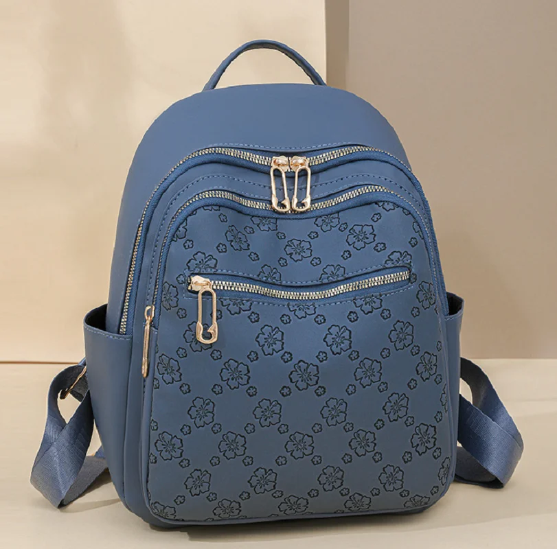 Hot Sale New Fashion Printing Leather Backpacks Women's Large Capacity Casual Travel Shoulder Bags Totes School Bag Backpack