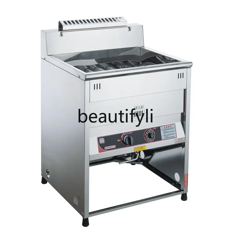 Z189 Vertical electric fryer commercial double cylinder high power capacity, mechanical desktop single cylinder gas