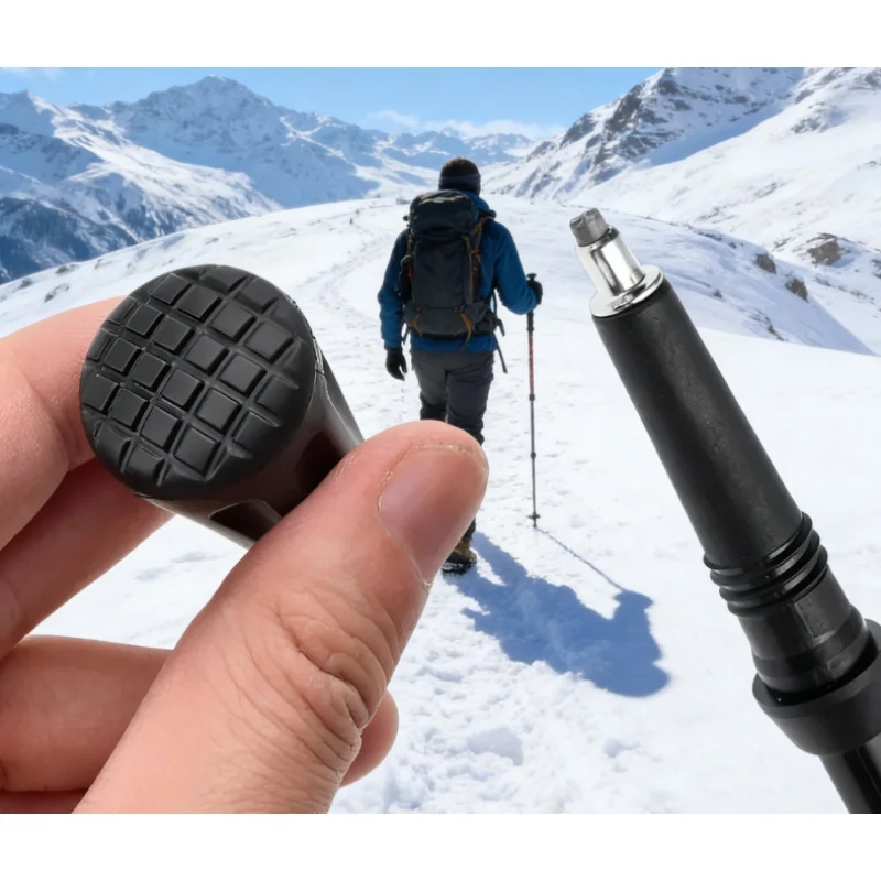 1-10 Stück Wanderstockspitzen, rutschfeste Gummispitzen für Trekkingstöcke, langlebige Wanderstock-Spitzenschutz, Wanderstock-Zubehör