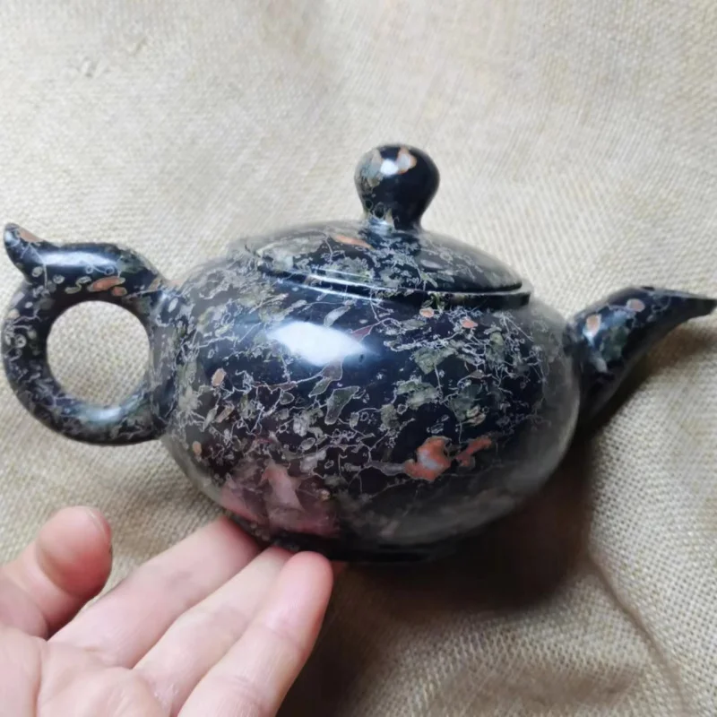 Натуральный нефритовый чайник с цветком сливы, набор для вина, мебельный орнамент, оптовая продажа, Anshan Rock, нефритовый чайный сервиз, нефритовая посуда, подарок для дома и офиса