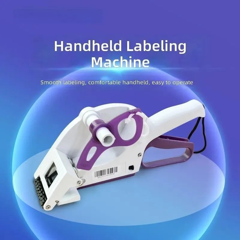 Fast Handheld Semi-automatic Manual Labeling Machine Mobile Self-adhesive Price Tag Trademark Labeler