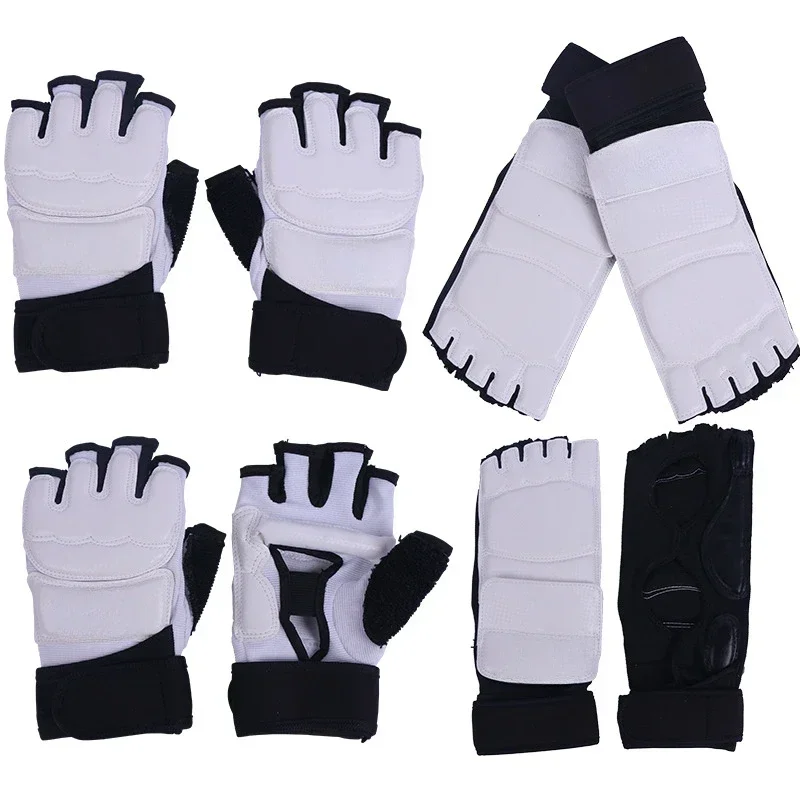 Taekwondo Gloves Adults Children Hand Protector Palm Support Fight Finger Guard Kick Boxing Cycling Gloves for Gym Fitness