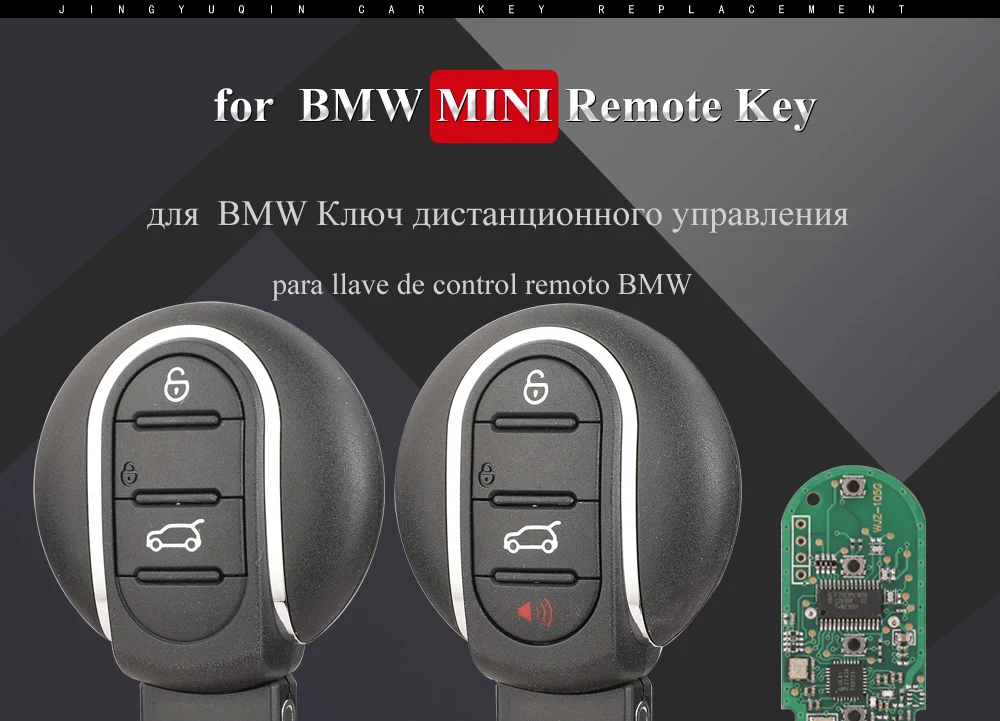Jingyuqin 3/4BTN Smart Remote Auto Schlüsselanhänger 315 MHz 434 MHz ID49 für BMW Mini Cooper Countryman Clubman F-Serie F55 F56 2015-2018 – Detail 1