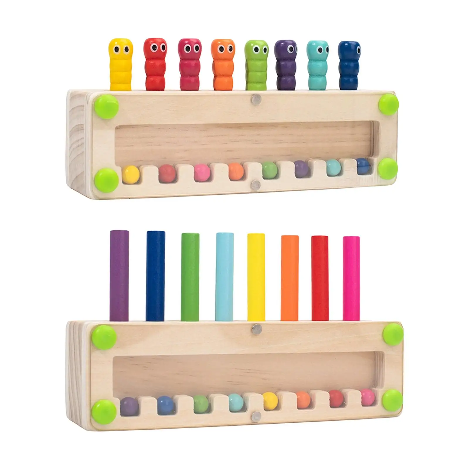 

Interactive Color Matching Game Block Toy Kit Montessori Puzzle Sensory Learning Resource for Children Age