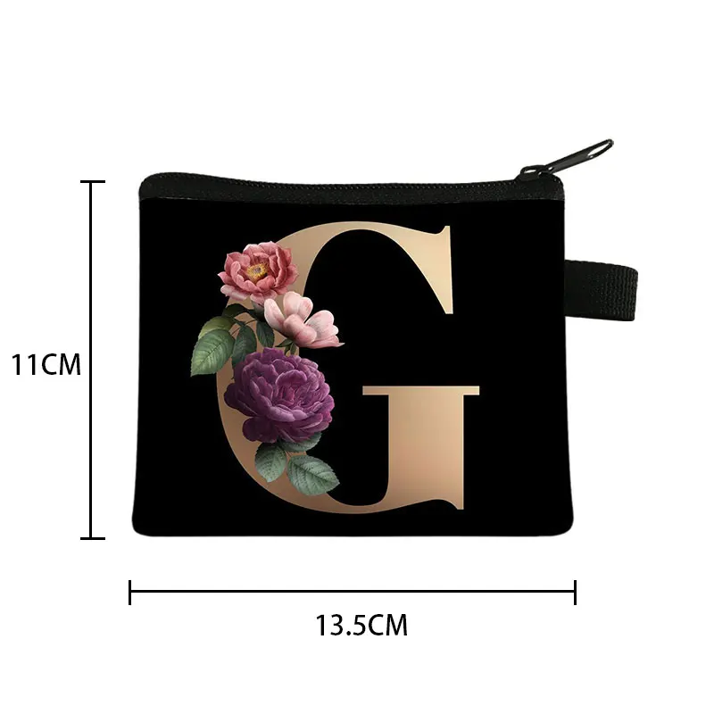 Bolsa de luxo feminina bolsa de moedas A-Z alfabeto carteiras femininas meninas bolsas de festa de noiva saco de dinheiro titular do cartão chave caso chave