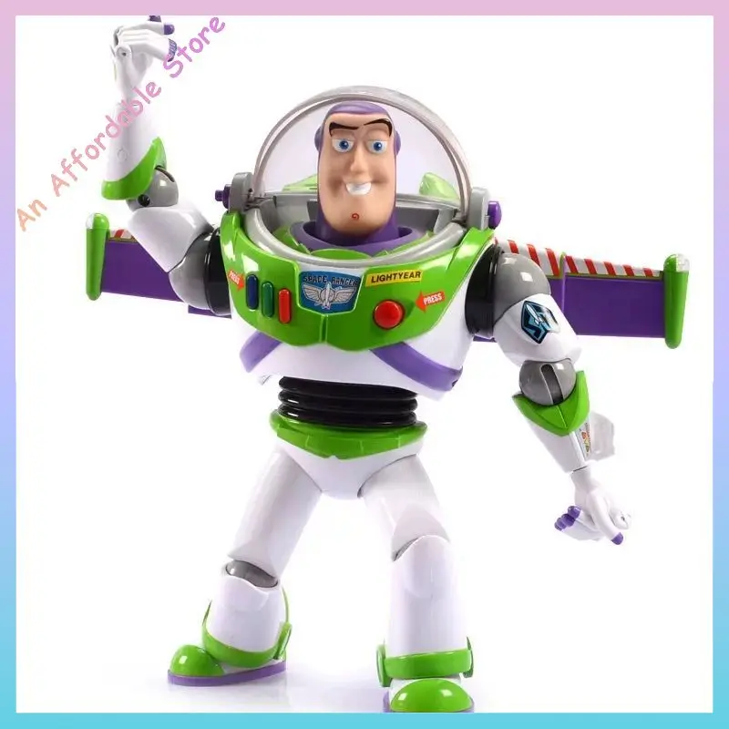 Toy Story Buzz Lightyear modelo juguetes Pixar eléctrico Walking Robot muñeca figura de acción juguete regalo de cumpleaños juguetes modelo para niños