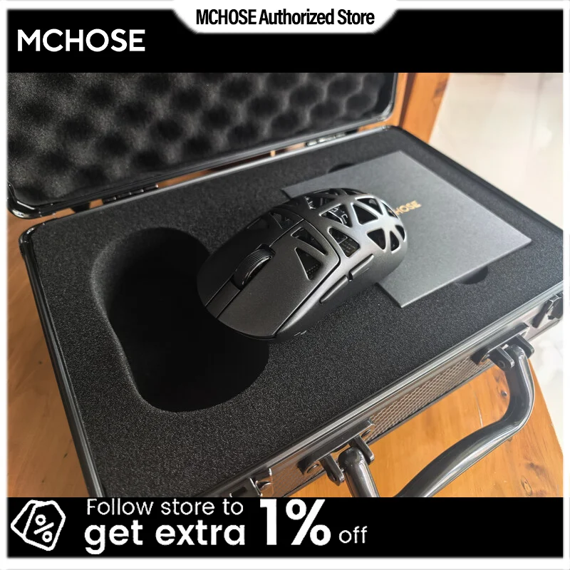 

Mchose A7X Ultra Gaming Mouse Slits Shell Solid Side Lightweight M HUB Web Driver Dunal 8K Polling Rate with 8kHz Dongle for FPS