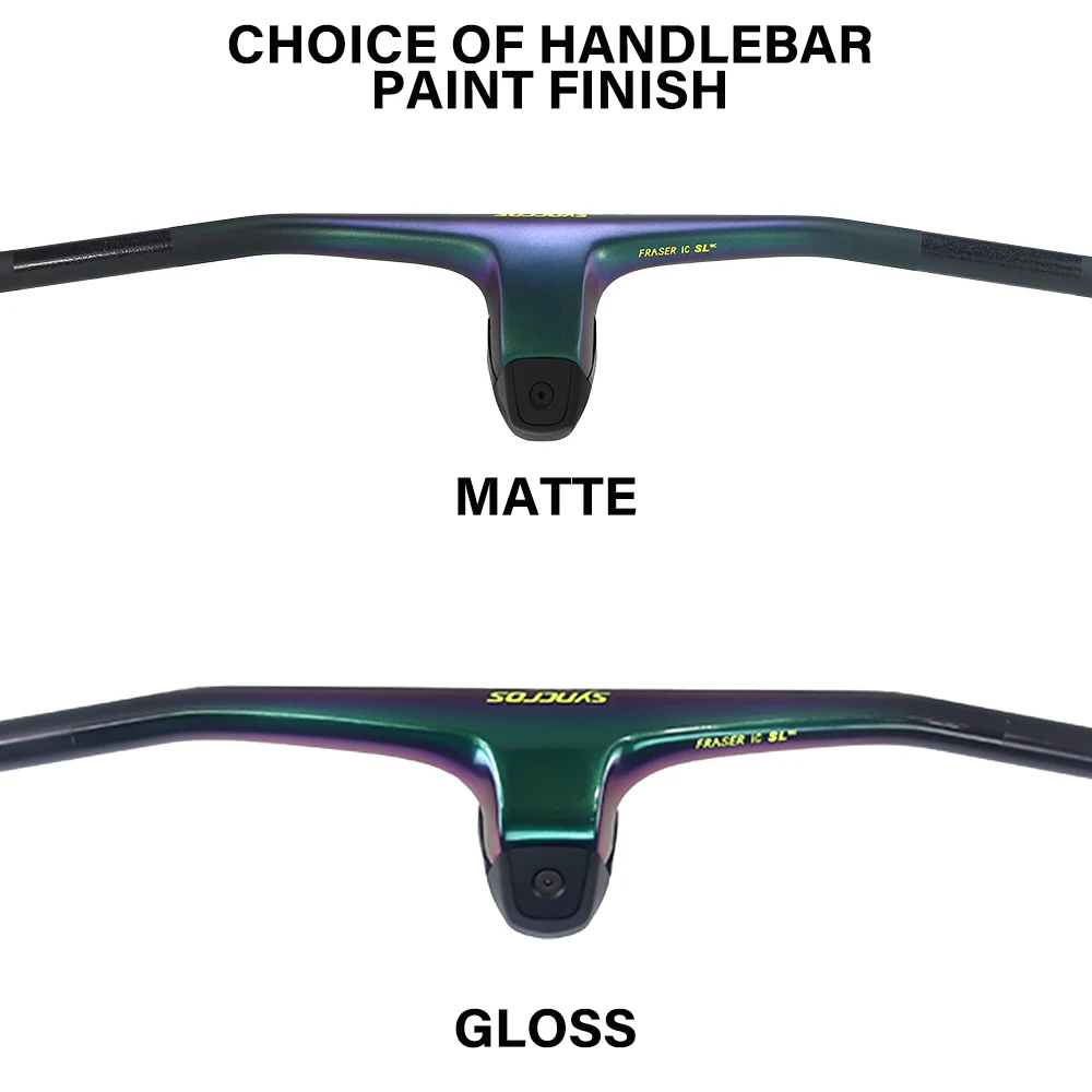 Guidon Intégré Carbone VTT/BMX - 740mm, -12°, UD Mat - Neuf - Sans Marque