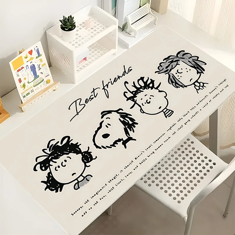 

Mouse Pad Cartoon S-snoopy PC Accessories Keyboard Pad Office Desk Mat Anti Slip Mousepad Large Gaming Mats Rubber Extended Pad